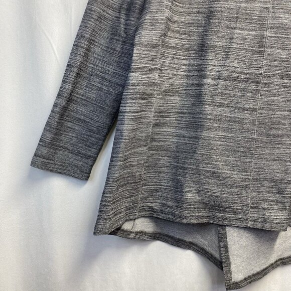 S.WEAR Open Front Long Sleeve Cardigan Sweater Women Sz 3 Gray Side Pockets Used - Picture 14 of 15